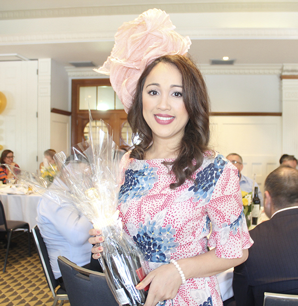 Winner of the Best Millinery, Dana Cameron from Harvey Norman Commercial