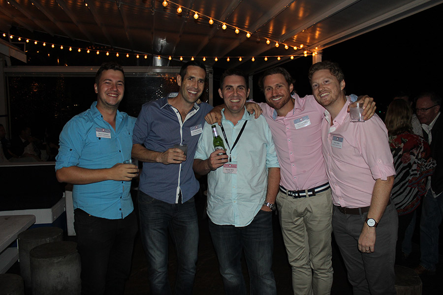 Steve, Andrew, Lachlan and Mitch from Gledhill Constructions and Patrick Tobin from Harvey Norman Commercial